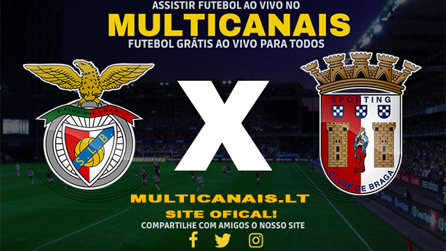 Assistir Benfica x Braga AO VIVO Online 04/01/2025