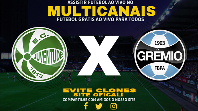 Assistir Juventude x Grêmio AO VIVO Online 05/02/2025