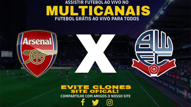 Assistir Arsenal x Bolton AO VIVO Online 25/09/2024