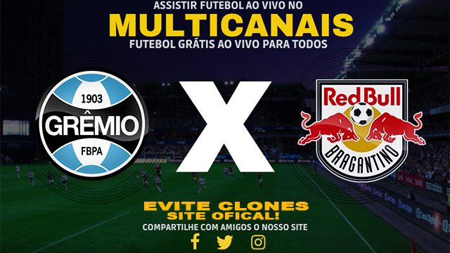 Assistir Grêmio x RB Bragantino AO VIVO Online 17/01/2025