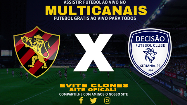 Assistir Sport x Decisão AO VIVO Online 14/01/2025