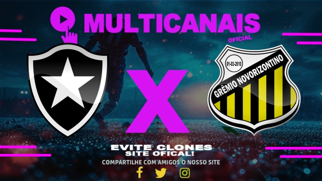 Assistir Botafogo x Novorizontino AO VIVO Online 22/03/2025