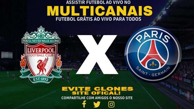 Assistir Liverpool x PSG AO VIVO Online 11/03/2025