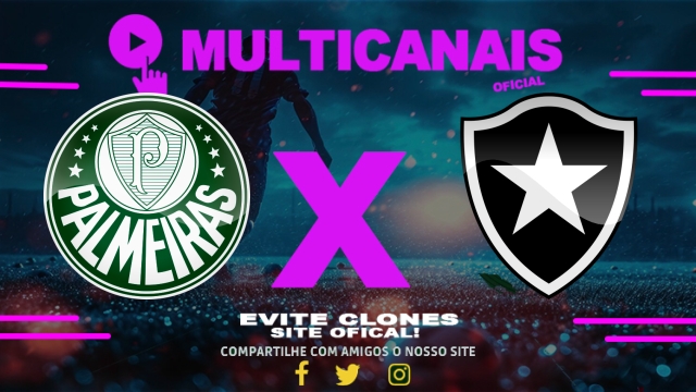 Assistir Palmeiras x Botafogo AO VIVO Online 30/03/2025