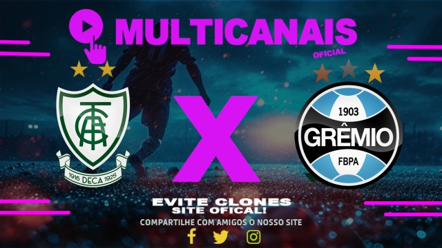 Assistir América-MG x Grêmio AO VIVO Online 16/04/2025