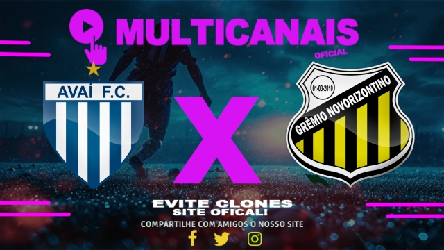 Assistir Avaí x Novorizontino AO VIVO Online 06/04/2025