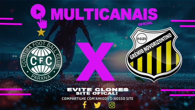 Assistir Coritiba x Novorizontino AO VIVO Online 16/04/2025