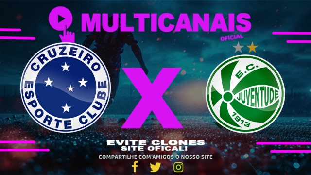 Assistir Cruzeiro x Juventude AO VIVO Online 12/04/2025