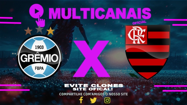 Assistir Grêmio x Flamengo AO VIVO Online 13/04/2025
