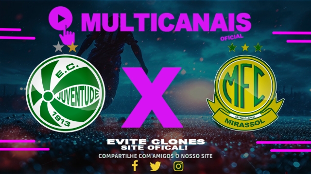 Assistir Juventude x Mirassol AO VIVO Online 20/04/2025