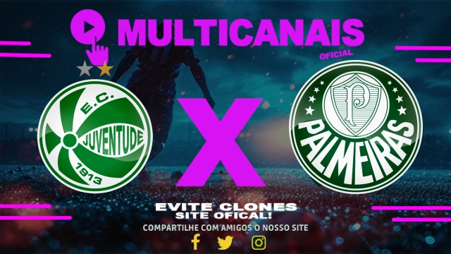 Assistir Juventude x Palmeiras AO VIVO Online 30/04/2025