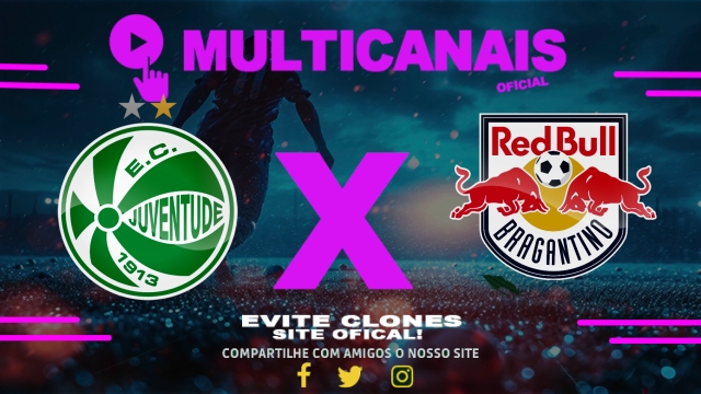 Assistir Juventude x Red Bull Bragantino AO VIVO Online 16/04/2025