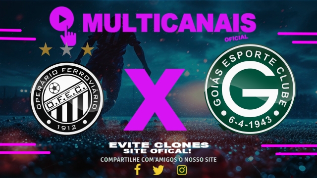 Assistir Operário-PR x Goiás AO VIVO Online 12/04/2025