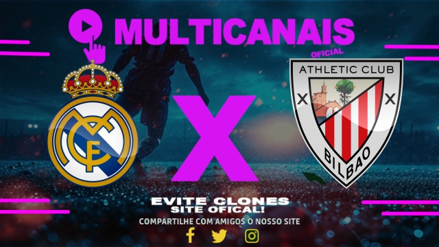 Assistir Real Madrid x Athletic Bilbao AO VIVO Online 20/04/2025