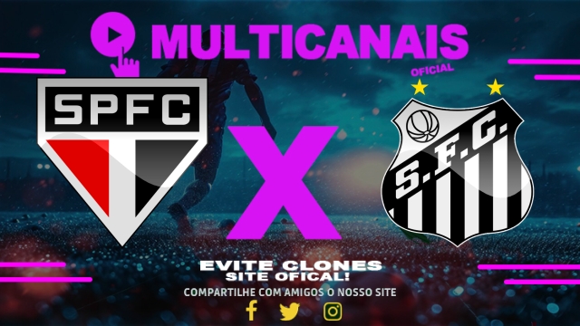 Assistir São Paulo x Santos AO VIVO Online 20/04/2025