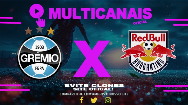 Assistir Grêmio x Red Bull Bragantino AO VIVO Online 10/05/2025