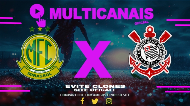 Assistir Mirassol x Corinthians AO VIVO Online 10/05/2025