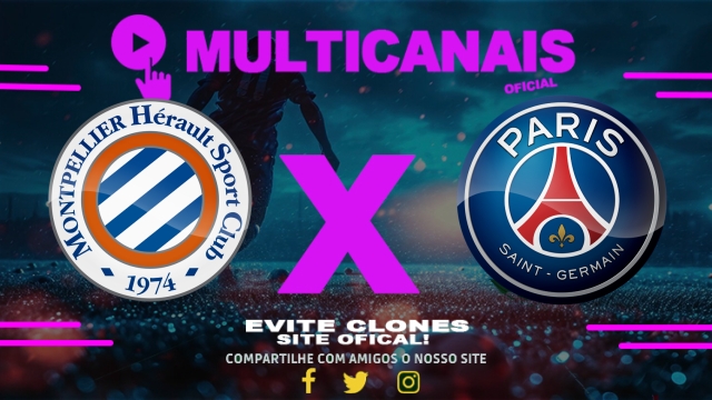 Assistir Montpellier x PSG AO VIVO Online 10/05/2025